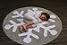 Lorena Canals Snowflake Round Washable Rug (Grey/White)