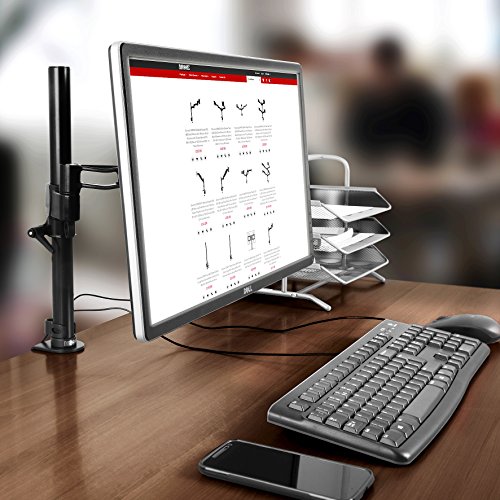 Duronic DM351X2 Monitor-Tischhalterung für einen LCD/LED Computer Bildschirme / Fernsehgeräte mit Neig und Rotierfunktion - 2
