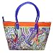 BAG00537 Ethnically Designed Indian Floral Print With Tassel Cotton Fashion Women