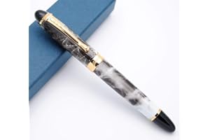 CZXWYST JINHAO X450 stylo plume Stylo à encre (Marbre Gris, Plume M)