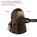 High quality Hair Straightener comb - Electric Straight Hair Styling Brush with 2 Free Hair Clips, Anti Scald Gloves and Small Cleanup Brush - Hair straightening Brush Babyliss Is Simple To Operate (Black)-ccbetter