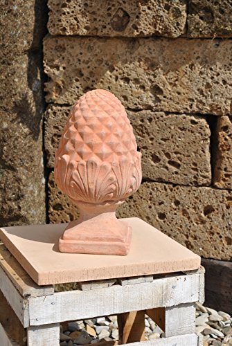 Pinienzapfen,neues Modell,Terracotta,hell,frostfest,28cm - 2