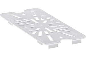 Cambro 30PPD190 1/3 Size Polycarbonate Drain Shelves, Translucent (6/Case)