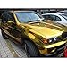 Produktbild HOHO chrom gold Spiegel Vinyl Film Wrap Aufkleber Aufkleber dehnbar Reflektierende Bubble frei 152,4 x 50,8 cm