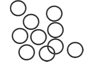 sourcing map 10 szt. kauczuk fluorowy o-ringi uszczelka czarna 9 mm x 11 mm x 1 mm