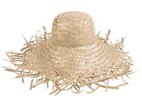 Alsino Chapeau de Paille Jardinier Filagarchado Paille Vagabond en Raphia tressé accéssoire d'été Plage Soleil déguisement fête, Variante wählen:SH-20 Nature