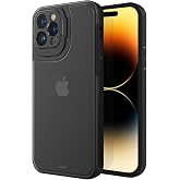 BUFF LABS iPhone 14 Pro Hybrid Corner Kılıf Lens Koruyucu Kamera Pencereli Standlı Kapak (Siyah)
