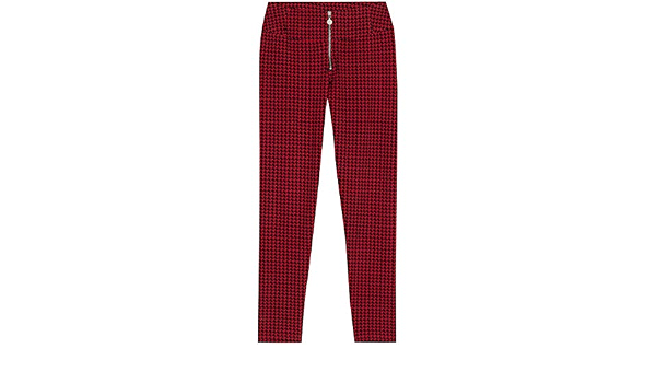 CALZEDONIA Donna Rouge - 4667 - Pied de Poule Rosso M : Amazon.it:  Abbigliamento