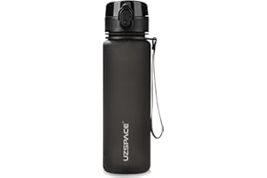 ‎UZSPACE UZSPACE Trinkflasche Kinder Auslaufsicher,Sport Kunststoff Trinkflasche 1l,800ml,500ml, Tritan & BPA-frei Sportflasche Kohlensäure Geeignet