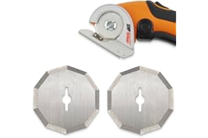 BPOPO Replacement Rotary Blades Compatible with Worx WX2300 Zipsnip RC2600K,RC2601, RC2602, WX080L, WX082L Model Cutter Blade,New Life for The Dull 1-1/2" WA2300 4V ZipSnip Cordless Scissors,2 Pcs