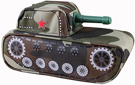 BRG315 Boy Tank Pencil Bag Large Capacity Jeep Stationery Bag Locks Boys Pencil Case , Tanks - Camouflage Green (Password Lock)