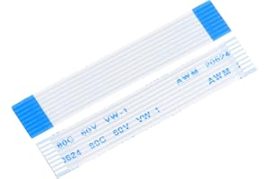 QUARKZMAN 5 stycken flexibel platt kabel FFC FPC 8-stifts stigning på 1 mm längd 50 mm (typ A) för LCD 3D-skrivare DVD-kamera