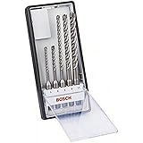 Bosch Professional 5 tlg. Hammerbohrer SDS Plus-7X Set (für Beton und Mauerwerk, Robust Line, Zubehör Bohrhammer)