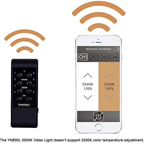 Yongnuo YN - 600L-II LED Video Light 5500K T  l  commande Sans Fil pour Canon Nikon DSLR Appareil Photo Cam  scope  WINGONEER Diffuseur