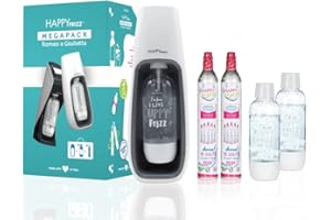 Happy Frizz GASATORE Giulietta MEGAPACK - 1 gasatore + 3 bottiglie bianche + 2 bombole piene