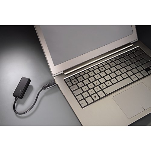 Hama USB 3.0 Gigabit-Ethernet-Adapter, Netzwerkadapter 10/100/1000 Mbps (RJ-45 auf USB 3.0), schwarz - 2