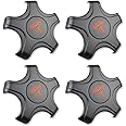 CoolKo Telsa Aero Wheels Cap Kits for Original Standard Rims Center Caps Hubcaps Cover - Tesla Model 3 (Titanium Deep Gray with Red T Logo)