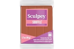 Polyform Argile Sculpey Souffle 15 ML Cannelle, Acrylique, Multicolore