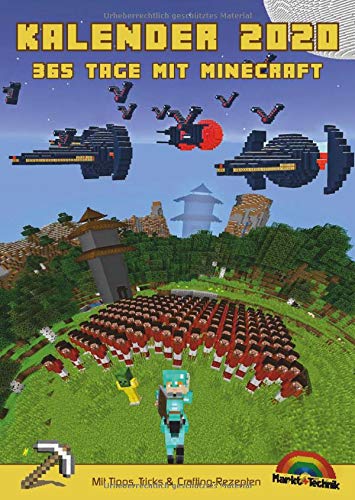 Kalender 2020 - 365 Tage mit Minecraft inklusive Tipps, Tricks & Crafting Rezepten im DIN A4 Format