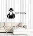 Produktbild WallStickers4ever Large Vinyl Wall Decal Cyber Security Hacker Spy Agent Laptop Decor Art Stickers Mural
