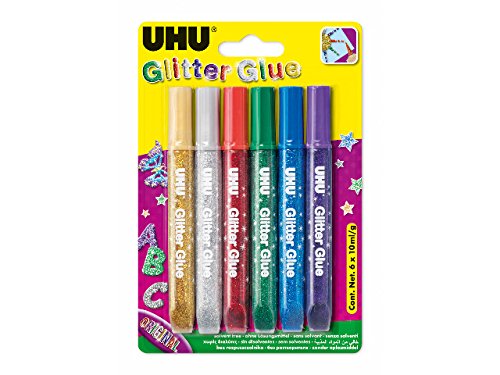 UHU Glitzerkleber Glitter Glue Original, Inhalt 6 x 10 ml - 2