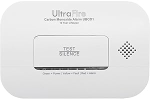 ULTRAFIRE FIRE SAFETY UltraFire UBCO1 Battery Powered Carbon Monoxide Alarm with 10 Year Sensor Life | 10 Year Warranty | Certified to BS EN 50292