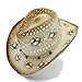 Produktbild Bangxiu Dame Straw Hat Mode Strohhut Western Cowboy Hat Gentleman Sommer Cowgirl Jazz Cap Papa Fedora Hut für Tourismus-Strand-Einkaufskirche (Farbe : 1, Größe : 57cm-58cm)
