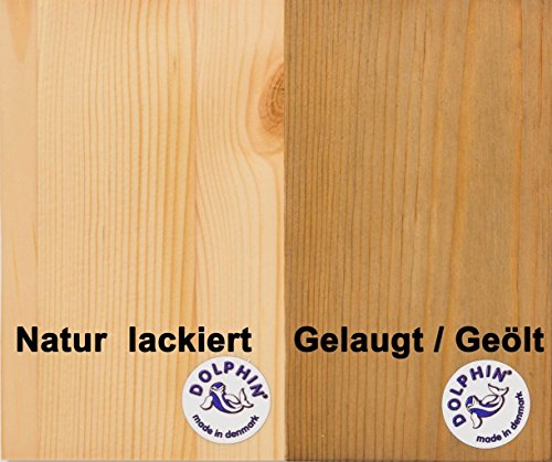 Bücherregal Moby Kiefer B=80 H=140 Klarlack | Geölt | Weiss|gelaugt geölt - 3