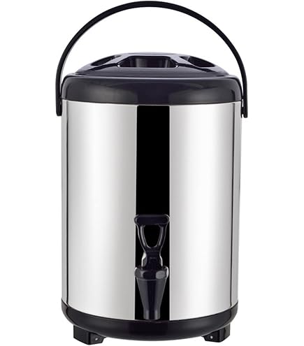 Produktbild von SISKEYCOOC Getränkespender 8+1 Liter – Mit Eiskühler, Tragegriff, Zapfhahn, Für Partys, Camping Und Outdoor
