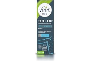 Veet Men Crema Depilatoria Uomo per Ascelle per Pelli Sensibili con Applicatore Ergonomico, Dermatologicamente Testata, 100 ml