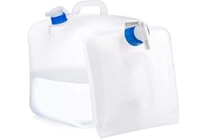 FALEIZHI 10L 15L 20L Premium Portable Collapsible Sports Water Container with Spigot, BPA Free Water Storage Jug, Foldable Hydration Canteen for Outdoor Camping Traveling Hiking & Emergency Survival Kit