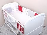 Bettumrandung Nest Kopfschutz Nestchen 420x30cm, 360x30cm, 180x30 cm Bettnestchen Baby Kantenschutz Bettausstattung MIX A4