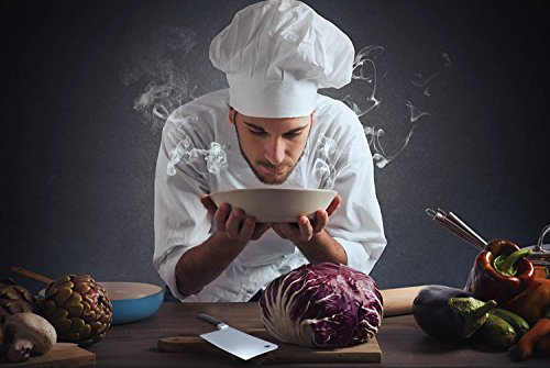 Hackmesser, Imarku 18 cm Chinesisches Kochmesser, Chefmesser aus Hochwertigem Spezialedelstahl mit Holzgriff, Hackbeil für Küchen und Haushalt - 5