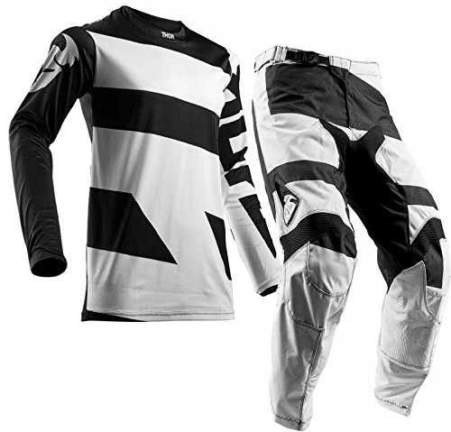 black and white motocross gear