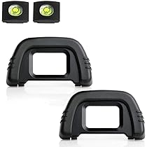 Oeilleton De Remplacement Pour Appareils Photo Nikon D5600, D3500, Etc. - Lot De 2 Pièces - Compatible DK-25 - Silicone Doux, Montage Facile