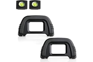 D90 D7000 Conchiglia Oculare DK-21 per Nikon D750 D610 D600 D300 D200 D80 D70 D50 Eyecup Viewfinder Eye Cup, ULBTER Eyepiece - (2+2 pezzi)