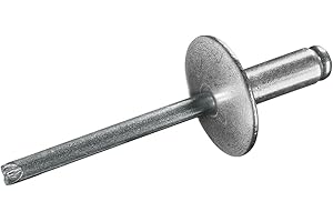 GOEBEL® - 500 x Großkopf Niete Aluminium/Stahl (Ø x L) 4,0 x 18,0 mm mit Großkopf - Großkopf Blindniete - Popniete - STANDARD