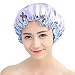 Fashion Butterfly Shower Cap Double Layers Waterproof Bath Cap,Purple RS.1757.00