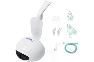 SCIAN Inalatore, inalatori silenziosi per adulti e bambini, nebulizzatori portatili, con boccaglio, maschera, tubo lungo e accessori extra, nebulizzatore