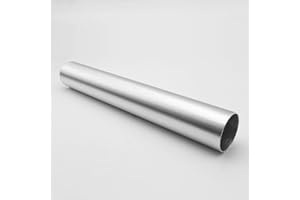 AC PERFORMANCE 2" (51mm) OD Straight Aluminum Intercooler Pipe Air Intake Tube, Brushed Finish