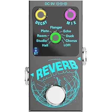 Pedale Effetto Riverbero Per Chitarra SUMMINA - 9 Modalit&agrave;, Digitale