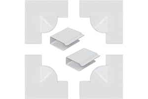 DUDSOEHO Magnetic Window Screen Accessories for DIY Window Screen - Including 4 Corner Handles, 2 Windproof Clips