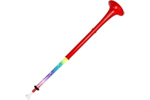 PINSTRUMENTS pInstrument pBuzz Plastic Kids Musical Instrument - Easy to Play Range of 6 Notes - Authentic Bb Sound for Student and Beginner - Detachable Mouthpiece - Lightweight - Durable ABS Construction - Red