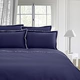 Funda para edredón percal 94 hilos Descamps, noche, 240 x 220 cm