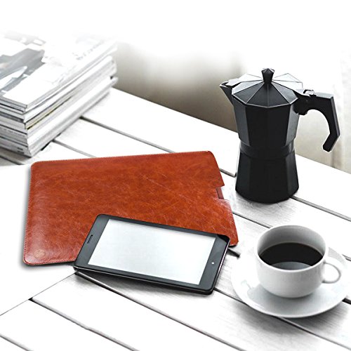 WALNEW Schlanke Leder New MacBook Air 12 Zoll Hülle, MacBook Schutzhülle, Hülle, Case, Cover, New MacBook Air 12 Zoll Hülle mit Handgriff, geschütztes Inneres und externes Mousepad - 9