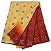 Produktbild Jahrgang-indisches Blumen gedrucktes reines Khadi Seide Saree Beige Sari Fertigkeit-Gewebe 5YD