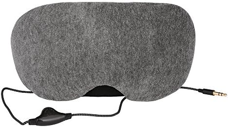 MiaoMa Eye Mask with Earphone&amp;Adjustable Headband Super Soft Comfortable for Sleep and Travel (One Strap) Gray