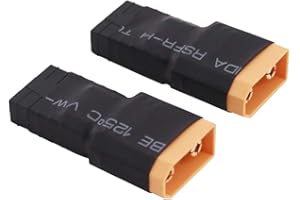 OliYin 2 stücke Männlichen XT-90 zu Weiblich TRX Stecker Adapter Kein Kabeladapter für RC-Netzteil(Packung von 2)