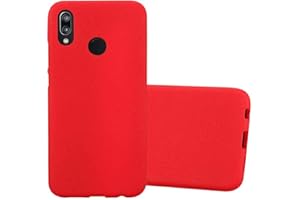 Cadorabo Funda para Huawei P20 Lite en Frost Rojo - Cubierta Proteccíon de Silicona TPU Delgada e Flexible con Antichoque - Gel Case Cover Carcasa Ligera