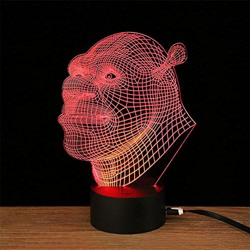 XYDM 3D Nightlights 7 Colors Change Touch Control LED Night Lamp for Children and Friends USB ?Ape man?